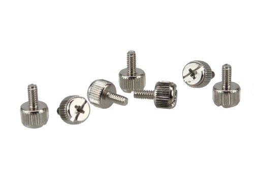 InLine Rändelschrauben, silber, für Gehäuse, 12mm, 6er Pack
