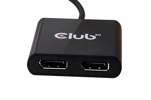 Club 3D CSV-1545 Sense Vision „MST“ Hub USB Type C auf Display Port 1.2 Dual Monitor schwarz - 3