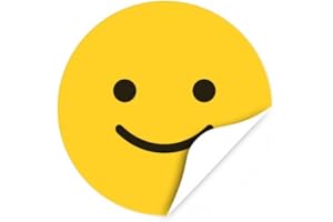 ‎EINLADUNGSKARTEN MANUFAKTUR HAMBURG 120 extra große Belohnungsaufkleber (gelb) für Kinder, Schule, Erziehung, Kindergarten, Vorschule, Kita/Aufkleber/Sticker/Etiketten