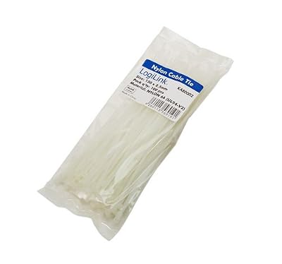 LogiLink KAB0002 Pack de 100 Attache-câbles 130 x 2,6 mm Transparent