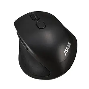 ASUS MW203 Multi-Device Wireless Silent Mouse, 2.4GHz with USB Nano Receiver, 2400 DPI Optical Tracking, 6 Buttons, Compatible with PC/Laptop - Black (MW203 (Black))