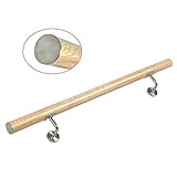 handläufe chromstahl 【3 Farben Erhältlich 】- dunkles Holz, helle Holzmaserung und Edelstahl aussehen, perfekt für Ihr schönes Zuhause,Dieses elegante Treppengeländer macht Ihre Treppe oderBalkon zum Hingucker.