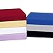 Produktbild klassisches Mikrofaser Interlock Velours Spannbetttuch Spannbettlaken von Velwico - erhältlich auch im Sparpack - in unseren besten Farben und Größen - 100% Polyester, Ökotex geprüft 2 er Pack 90-100 x 200 cm Creme