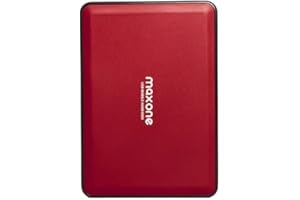 MAXONE Disco Duro Externo Portátil DE 2,5" 500GB USB 3.0 SATA HDD de Almacenamiento para Escritorio, Portátil, MacBook, Chromebook (500GB, Rojo)