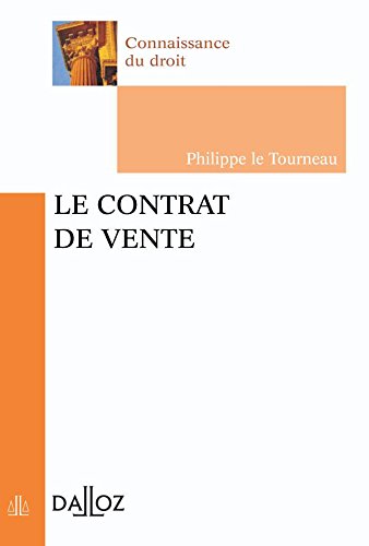 Le contrat de vente - 1ère édition