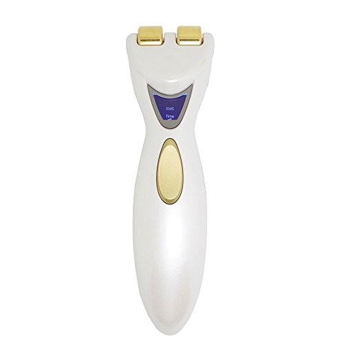 Hangsun® Sonic Skin Lift Facial Toner,EMS Face Roller,Facial Massager (Gold-White)