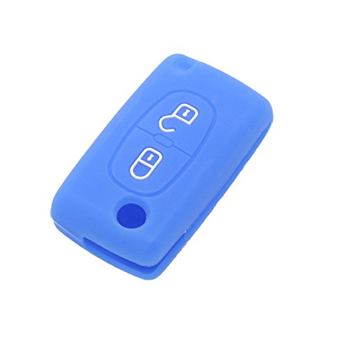fassport carcasa de silicona Skin Chaqueta Fit para Citroen (2 botones flip remoto clave cv3350