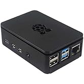 China Raspberry Pi 4 Plastik Muhafaza Kutusu - Siyah (Raspberry Pi Logolu)