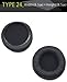 Produktbild Earpads,Kopfhorer Ohrkissen, Ohrpolster Ersatz fur Kopfhorer,(Packaged 2 Paar (4 Stuck) kompatibel mit Sennheiser Audio-Technica ATH-T2, Pro700, Sony MDR-V500D MDR-V700 MDR-V700DJ MDR-2700, hp-2000 pro, JVC HA-D770 etc. Durchmesser 85mm mehr als T24