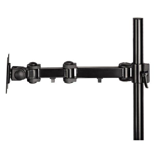 Hama Monitorhalterung 360° (ergonomisch, stufenlos, höhenverstellbar, 3 Gelenke, neigbar, schwenkbar 360 Grad, Monitor bis zu 10kg, VESA 75×75, 100×100) Tischhalterung schwarz - 6