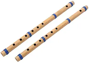 Blue Panther Set of A Scale Bamboo Flute, Natural