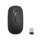 【TRAGBARES DESIGN & EINFACHE ANWENDUNG】 die Abmessung der Maus: 119*66*36 mm, handliches Design lässt die USB Maus für mehrere Anwendungsorten geeignet sein. Play&Plug, keine zusätzliche Einrichtung nötig. Ideal für Zuhause, Büro sowie unterwegs.