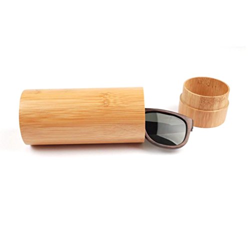 HUPLUE Herren Brillenetui Beige bambus f