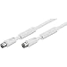 Produktbild Goobay BK 250 BK Kabel (2,5 mm Koaxialstecker auf Koaxialkupplung) weiß