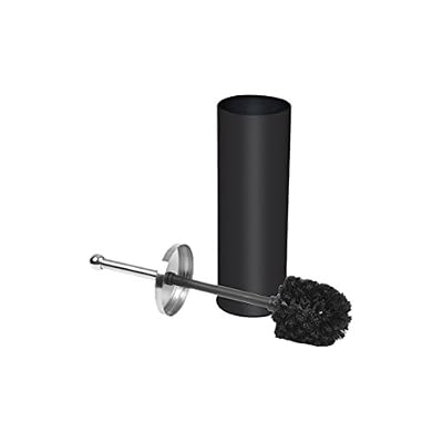 Douceur d'Intérieur 6ASB221NR Brosse WC Métal Noir 9,5 x 9,5 x 26,5 cm