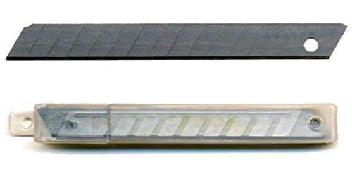 100 Abbrechklingen 9 mm 0,4 mm für Cuttermesser, Ersatzklingen, eisgehärtet