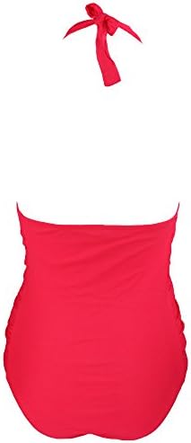 Zokra TM Women Waist Slimming Monokini V Neck One Piece Swimsuit Maillot de Bain Backless Bathing Suit for Women Tummy Control Swimwear