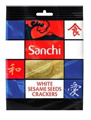 Preisvergleich Produktbild Sanchi 20% OFF White Sesame Crackers 50 g (order 12 for trade outer)