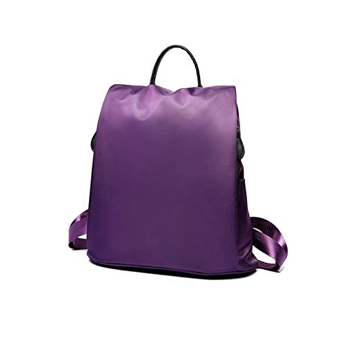 Preisvergleich Produktbild Damen Rucksack Nylon Lila Freizeit Reisetasche