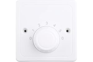 SUCHUANGUANG 220V Regolazione Ventilatore da Soffitto Interruttore di Controllo della velocità Pulsante a Parete Dimmer Interruttore Cinque Marce Regolatore di velocità della Ventola in Plastica