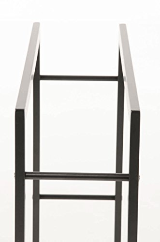 CLP Metall Kaminholzregal / Kaminholzständer KERI, Metall matt schwarz, bis zu 8 Größen wählbar 25 x 100 x 150 cm - 4