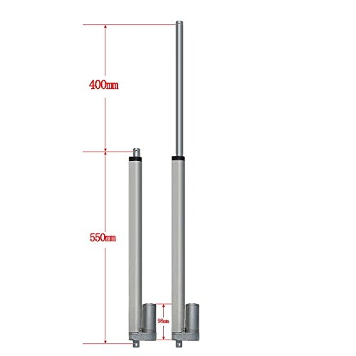 ECO-WORTHY Linear Actuator 12V 400MM Stroke Length Heavy Duty 330lbs Linearantrieb Linearmotor Verstellantrieb Toröffner Lineartechnik 12V DC Electric Motor DIY for Auto Car Lifting - 2