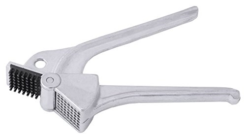 Knoblauchpresse aus Aluminium, selbstreinigend durch Kunststoffnoppen, nicht spülmaschinengeeignet / Länge: 19 cm | ERK