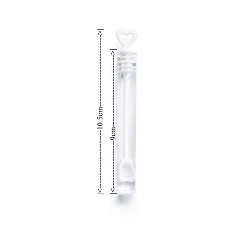 48 x Seifenblasen Wedding Bubbles mit Herzgriff für Hochzeiten - 6