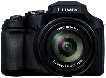 Panasonic Lumix DC-FZ82DE-K Fotocamera Bridge con Obiettivo 20-1200 mm F2.8-5.9, 18.1MP, Video e Foto 4K, Mirino Live View OLED, Touch Screen LCD, USB-C, Nero