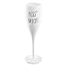 Produktbild Koziol Cheers Kuess Mich! Sektglas mit Druck, Champagnerglas, Proseccoglas, Trinkglas, Kunststoff, Cotton White, 100 ml, 3427525