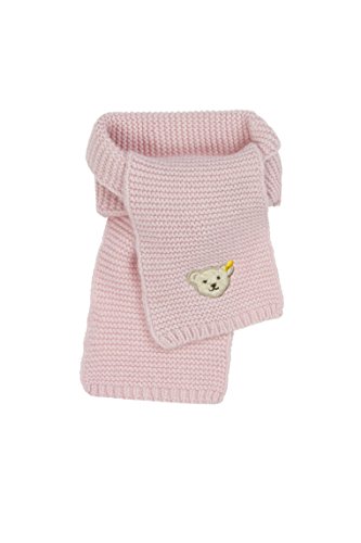 Steiff Unisex Baby Schal 120 cm Scarf, Pink (barely Pink Rose 2560), One Size (Manufacturer size: II)