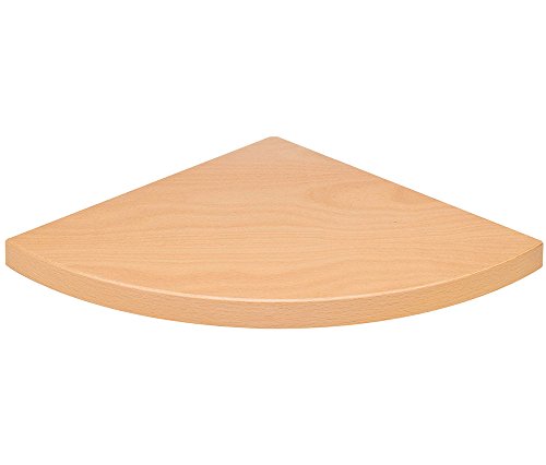 Eckregal / Wandregal DESIGN | verdeckte Befestigung | 30x30x2,2 cm - Buche