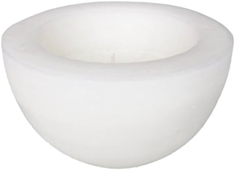 laroom 12458 Candle – Not Scented Large Bowl, White