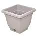 Square Plant Pot 40 cm Taupe