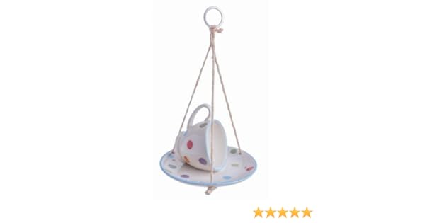 Spots Dots Teacup Bird Seed Feeder By Pet Face Amazon Co Uk