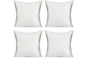 EGIDIO Egidioshop OFFERTISSIMA!!! Set 4 Pezzi Imbottitura per Cuscini 40x40 Anima Cuscino per Divano, Imbottitura per Cuscini Arredo Quadrata Da Rivestire