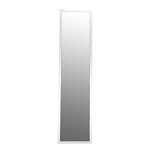 Metal Framed Free Standing Full Length Mirror 1370mm White