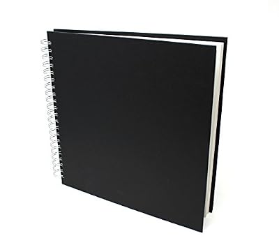 Artway Studio - Carnet à dessin avec reliure double spirale et couverture rigide - papier cartouche sans acide - 170 g/m² - 48 feuilles - carré (285 x 285 mm)
