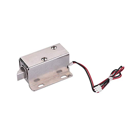 Preisvergleich Produktbild DC 12V elektronische Türschloss Magnetventil Schloss weit verbreitet symmetrisches Design Power on zu entsperren Sicherheitsfunktion Schloss