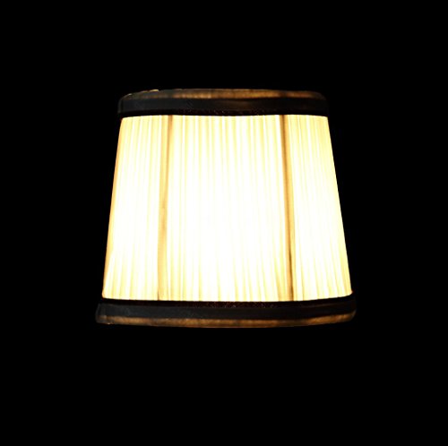 Splink 2pcs Lampenschirm Clip-On E12/E14 Organza Stoff Wandlampe Tischlampenschirm Modern Stil 100*125*110mm - 9