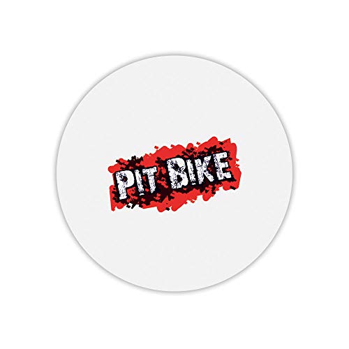 Preisvergleich Produktbild Mauspad, rund, Bedruckt, Pitbike, Rot