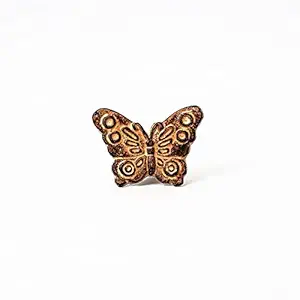 Decokrafts Set of 2 Metal Butterfly Shape for Kids Room Kitchen Cabinet Cupboard Door Knobs Dresser Wardrobe and Drawer Pull