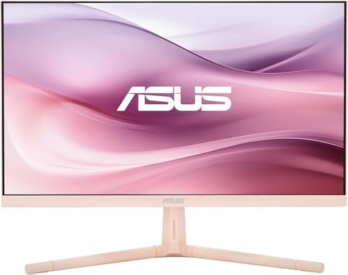 ASUS VU279CFE-P Eye Care Monitor 27", Full HD IPS (1920x1080), HDMI, USB-C con Power Delivery, 1 ms (MPRT), 100Hz, Tecnologia EyeCare Plus, Rosa