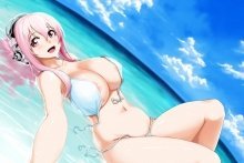 Super Sonico "Anime Mauspad, Mousepad (25,9 x 21,1 x 0,3 cm)