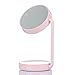 Produktbild kqrns Make-up Spiegel mit Lichter und Aufbewahrung, Tisch LED Vanity beleuchtet Kosmetikspiegel mit Tisch Lampe Nacht Licht für Bad Schlafzimmer Reise Rasierpinsel rose