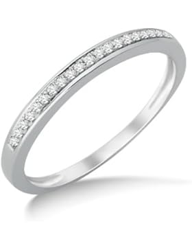 Miore Damen-Ring 9 Karat (375) Weißgold Diamant