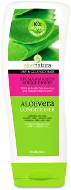 Greek AloeNatura conditioner with organic aloe vera for dry and coloured hair 200ml