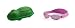 Gift Pack Baby Purple Babybanz Sunglasses and Green Frog Sunglasses Case 0 - 2 years