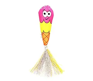 Goofy Tails Food Buddies Ice-Cream Plush Toy for Cats | Rattle Toy for Kittens | Toys for Cats and Kittens | for Kittens & Cats Above 6 Months