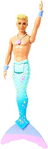 Barbie FXT23 - Dreamtopia Ken Meermann Puppe mit Flosse in Regenbogenfarben, Puppen Spielzeug und Puppenzubehör ab 3 Jahren - 7
